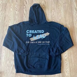 Created to Lead Young Visionary Apparel Hoodie Black XL